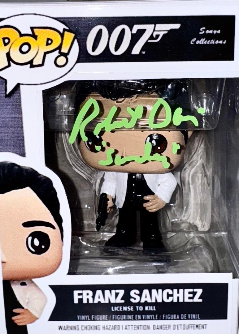 Robert Davi Signed Funko Pop "Franz Sanchez" (James Bond 007) w/Inscription - JSA COA #5